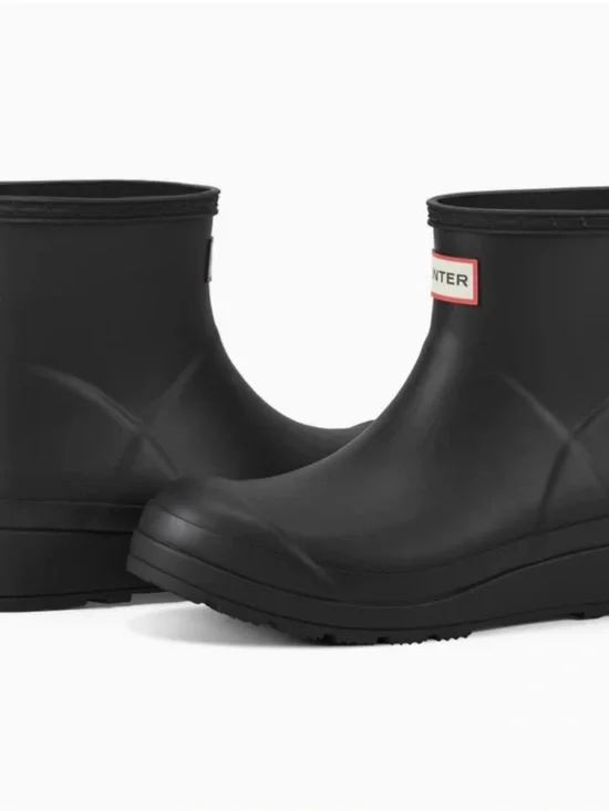 Hunter Black Short Rain Boots