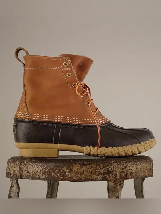 LLBean Bean Boots Women’s Brown and Black Waterproof Duck Boot