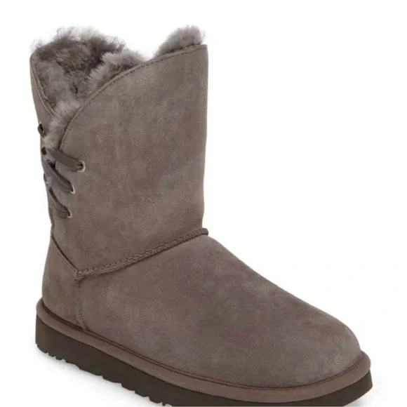 UGG Constantine Genuine Lamb Shearling Lined Boot CHARCOAL 8us