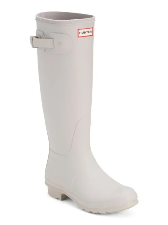 new HUNTER Original Tall Rain Boots Light Grey 10TM5 269