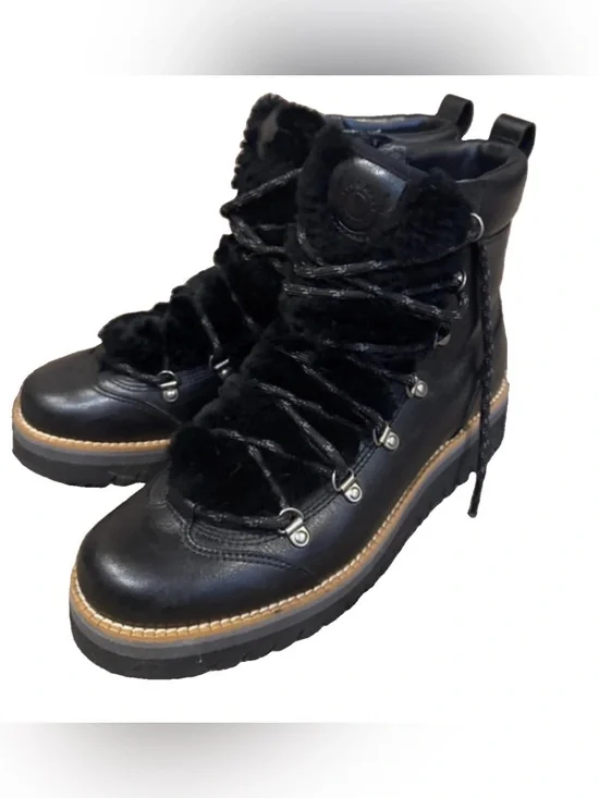 Cole Haan Zerogrand Lodge Hiker Boots Women’s 7.5B Black Leather W22582