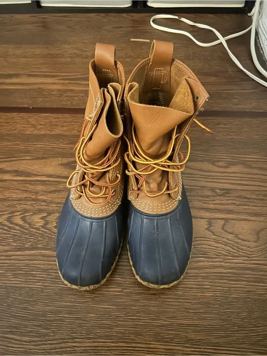 Classic Navy LL Bean Women's Bean Boots, 8