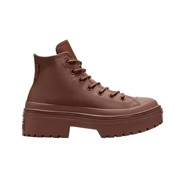 Womens Converse Chuck Taylor All Star Lugged Heel Platform Waterproof Brown 7.5