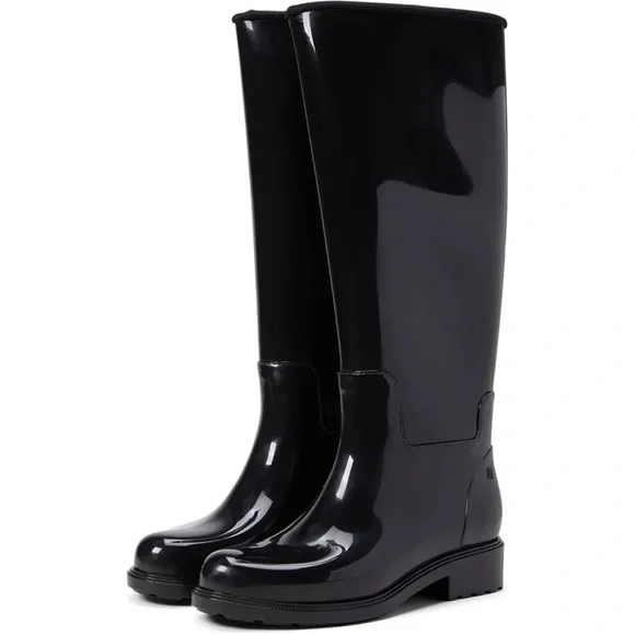 Melissa Fullness Black Rain Boots