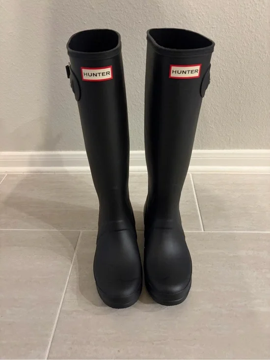 Women's Tall Black Waterproof Rain Boot