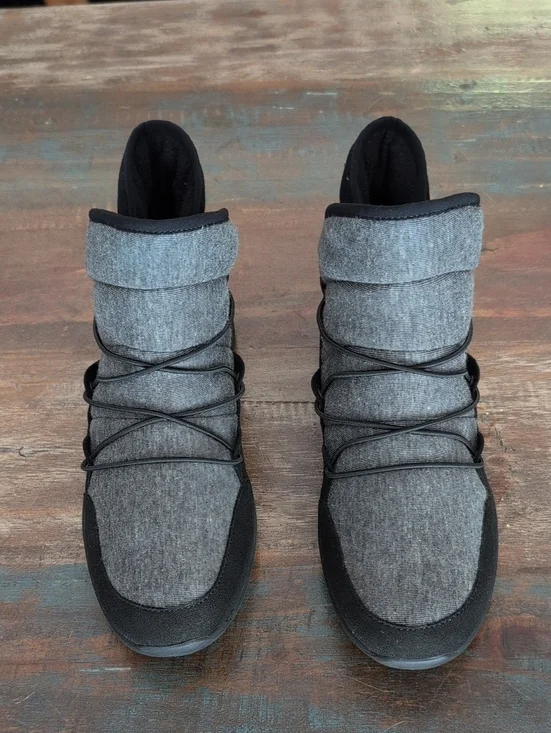 Sperry Top-Sider Gray & Black Rio Vail Booties Bungee Cross Lace - Women's 9