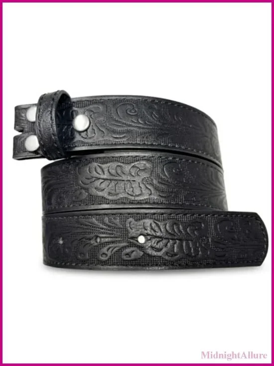 Womens Leather Western Belt Strap 1.25