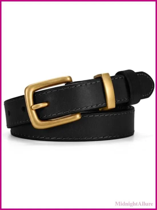 Genuine Leather Skinny Belt for Jeans Pants 0.91