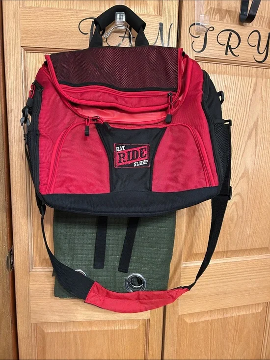 Red & Black Rider Messenger Bag for Men