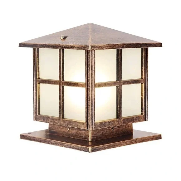 SLAWA Outdoor Post Light with Mount Base, Exterior Patio Pillar‎ Light Outdoors