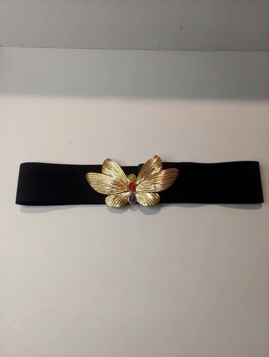 Zara Bejeweled butterfly Belt