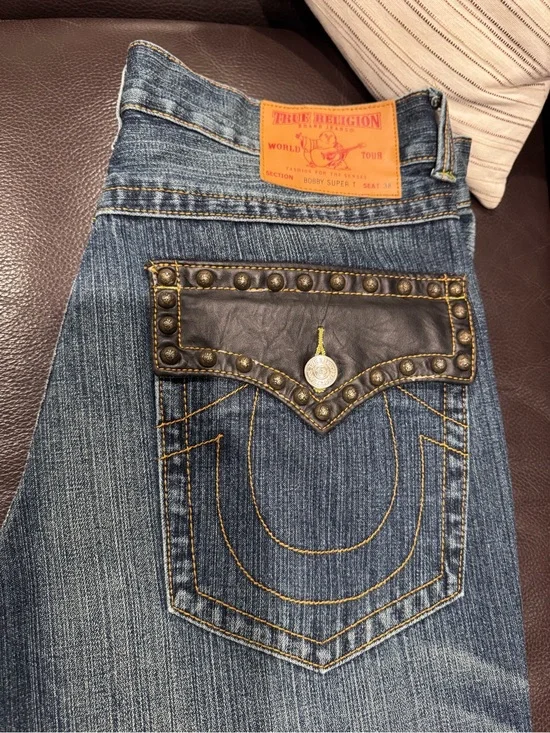 True Religion Men’s “Bobby Super T” Jeans 38