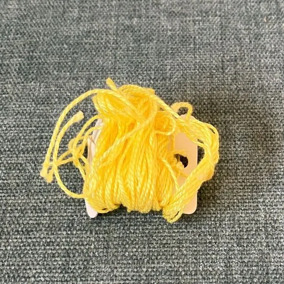 Yellow Needlepoint Thread Yarn