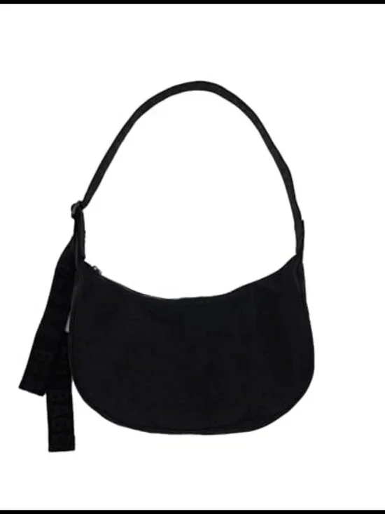 Medium Nylon Crescent Bag Recycled Heavyweight Adjustable Strap