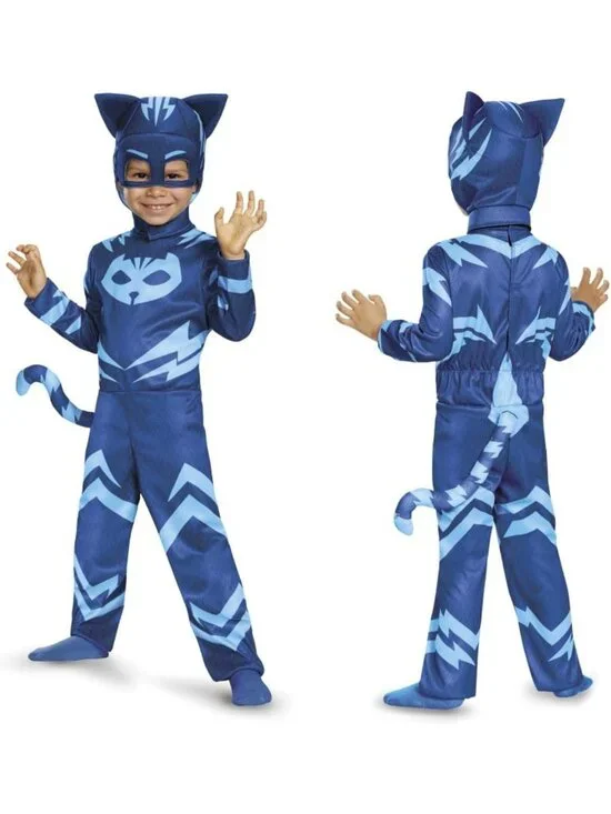 Kids Catboy Costume - PJ Masks Jumpsuit, Fun Halloween Outfit for Boys