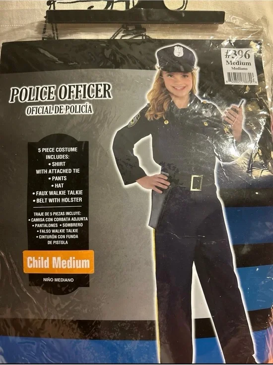 Amscan Police Officer Kids Costume - Black