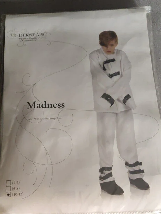 Madness by Underwraps White Straightjacket Costume - Kids