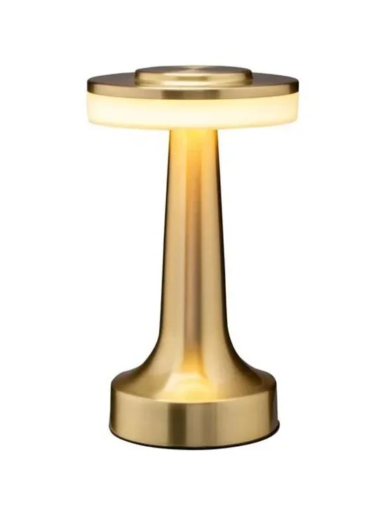Portable LED Table Lamp Touch Sensor Dimmable Rechargeable Night Light Gold