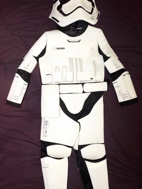 Star Wars Stormtrooper Youth Costume Disney Park Galaxy’s Edge! Sz S (5/6)