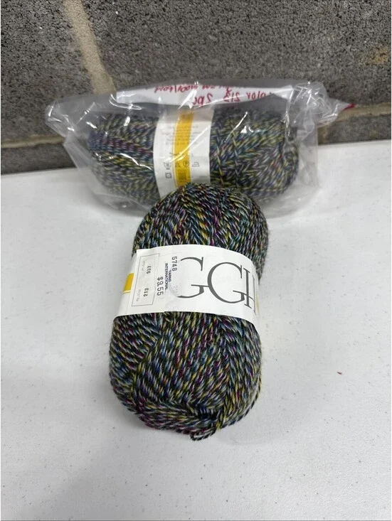 GGH Marathon Virgin Wool/Nylon Yarn Shade 213 2 Skein Lot