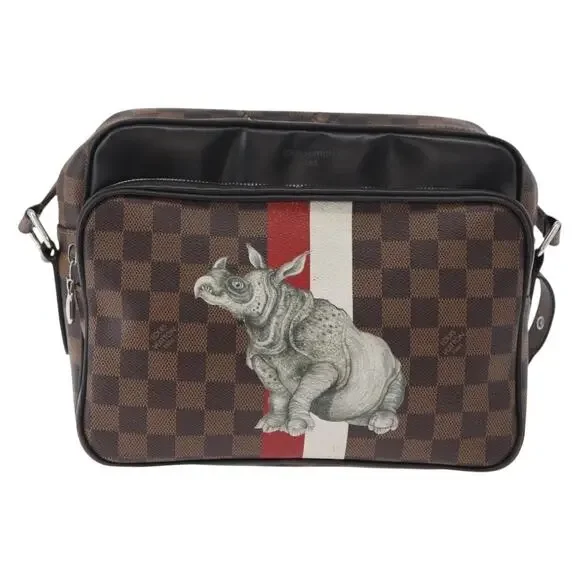 Louis Vuitton Damier Ebene Chapman Brothers Nile PM Shoulder Bag Brown