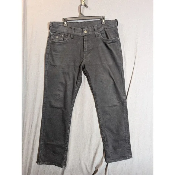 True Religion Mens Jeans Dark Wash Straight Leg Size 36 Pakistan Made‎