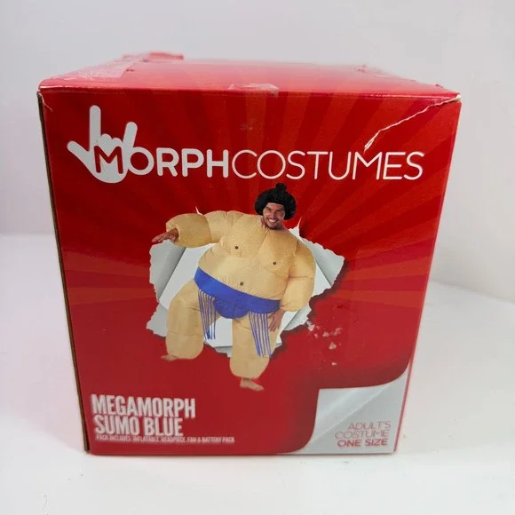 MorphCostumes Megamorph Sumo Blue Inflatable Adult Costume One Size MCGISBL