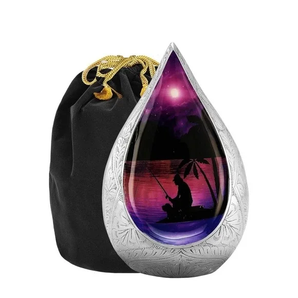 Everlasting Teardrop‎ Cremation URNS,URN for Human Ashes Fishing