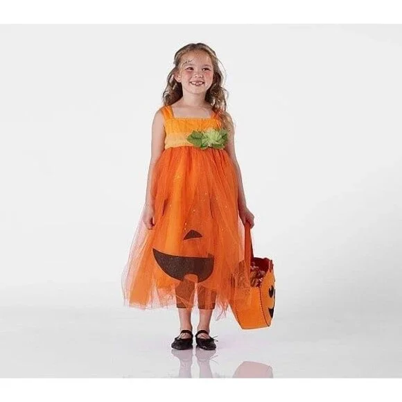 Pottery Barn Kids Pumpkin Halloween Costume Dress Size 3T
