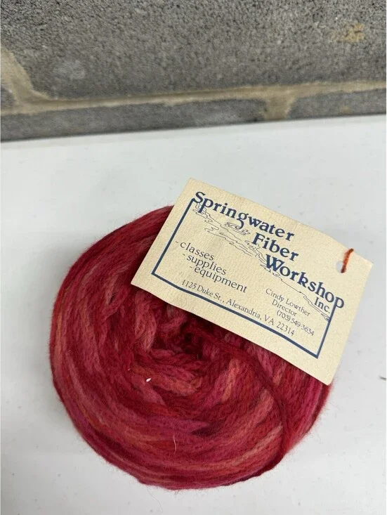 Springwater Fiber Workshop Hand Dyed Knitted Wool Yarn 9oz 1 Skein