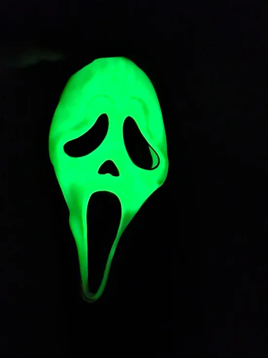 Vtg Scream Ghostface Mask Glow In The Dark Easter Unlimited S9206 Fun World EU