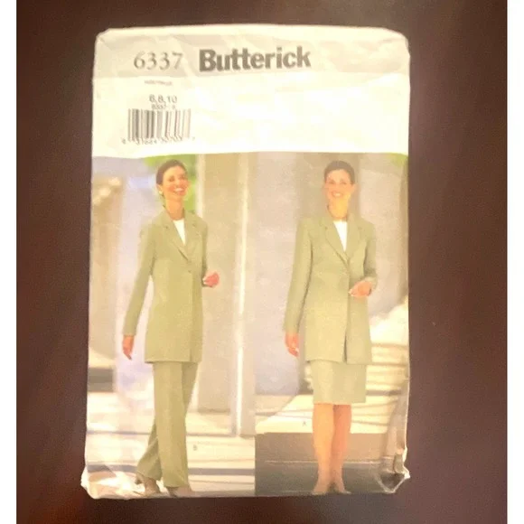 Butterick 6337 Women Misses Petite Jacket Skirt Pants Sewing Pattern Size 6 8 10