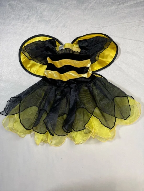 Koala Kids Black & Yellow Bumblebee Tulle Dress Costume 12-18m