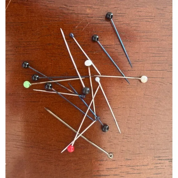 Vintage Sewing Pins Straight Pins Mixed‎ Multicolor Quilting