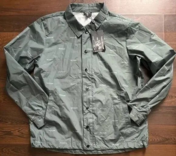 True Religion Monogram All Over Print Coach Jacket NWT L