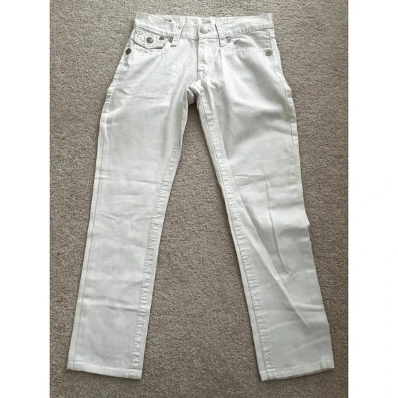 True Religion Men's Ricky Super T Denim White Jeans Made in USA 32x31