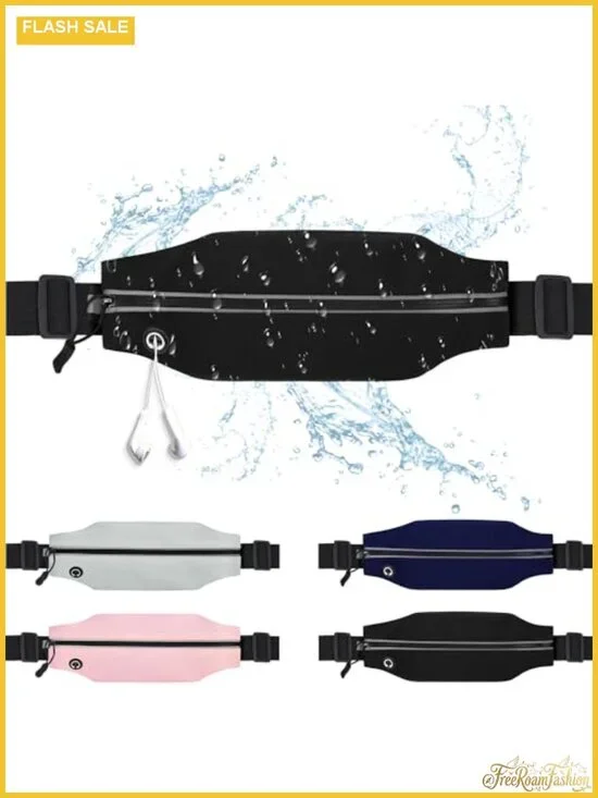 Running Belt Fanny Pack Slim Waterproof Waist Bag for Running Hiking