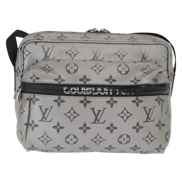 Louis Vuitton Monogram Reflect Messenger PM Shoulder Bag Silver