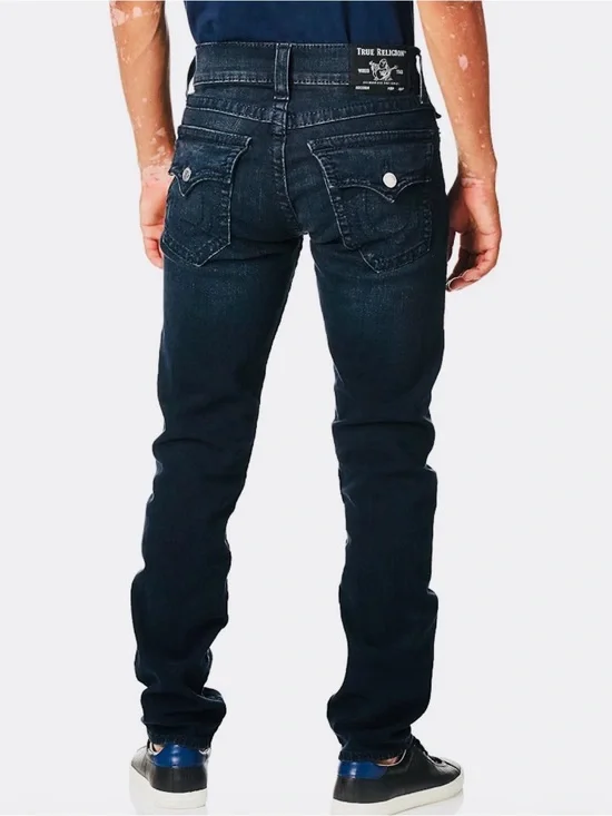True Religion Men’s Indigo Slim Straight Jeans