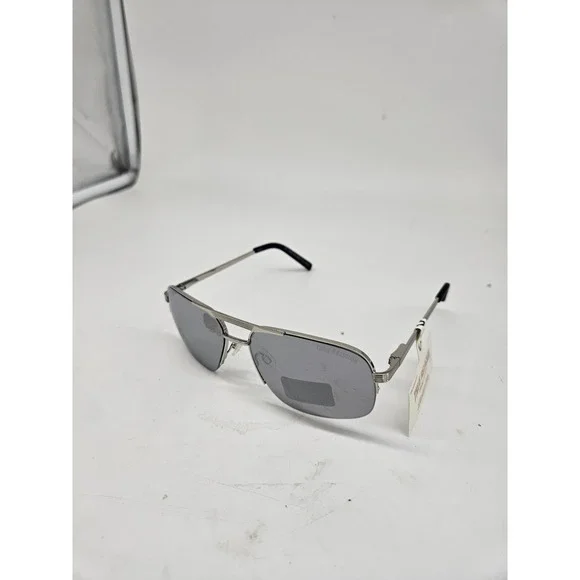 True Religion Silver‎ Mirrored Lens Aviator Sunglasses