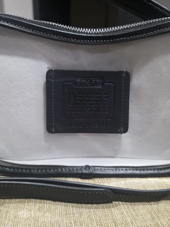 Coach Black Leather Tote Bag