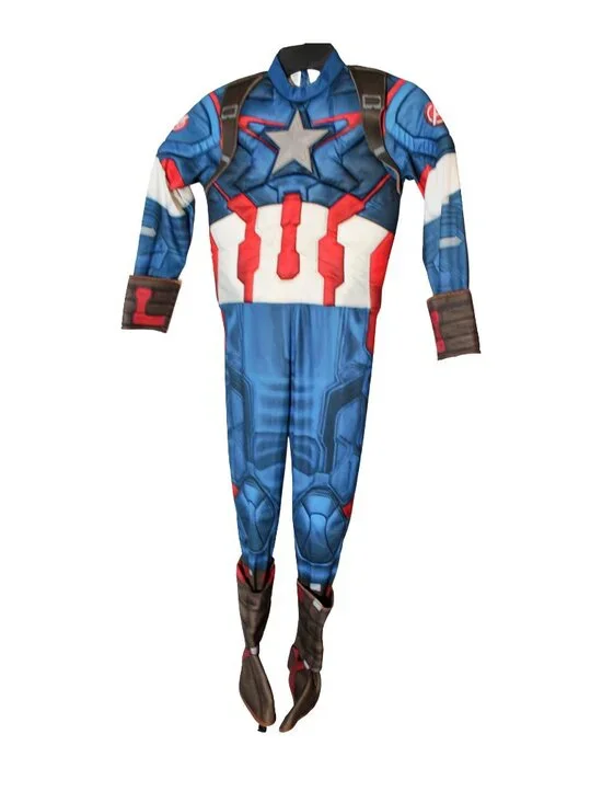 Kids Captain America Costume Suit Only Size M 7 8