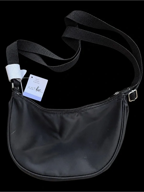 Just Be Black Crossbody Shoulder Bag for Men
