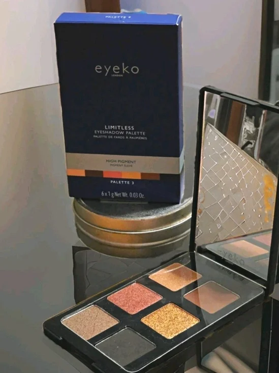 Eyeko Limitless Eyeshadow Palette 3 High Pigment Matte/Shimmer 6x1g