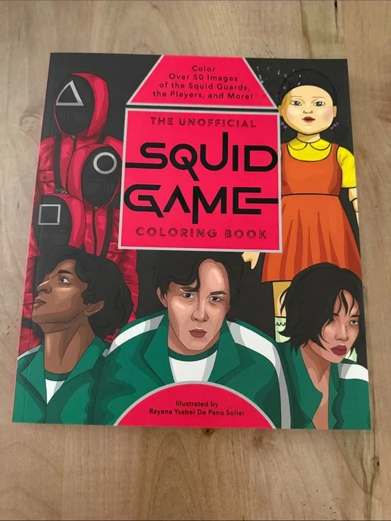 The Unofficial Squid Game Coloring Book - Red & Green