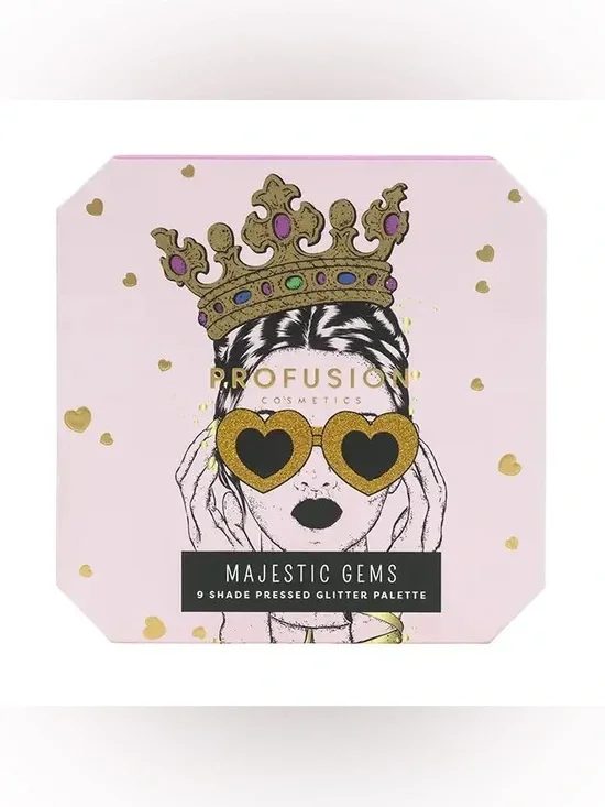 Profusion Cosmetics Majestic Gems 9-Shade Pressed Glitter Palette
