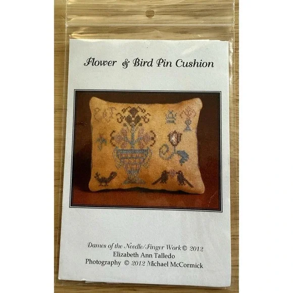 Dames Of The Needle / Finger Work Flower &‎ Bird Pincushion Pattern