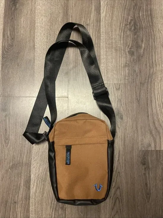 True Religion Brown Unisex Crossbody Waist Adjustable Strap