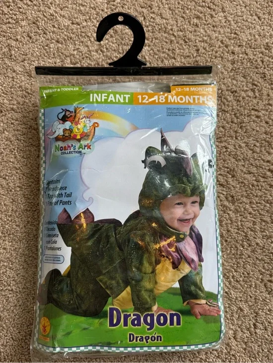 Rubie's Noah's Ark Infant Dragon Costume - Green and Yellow
