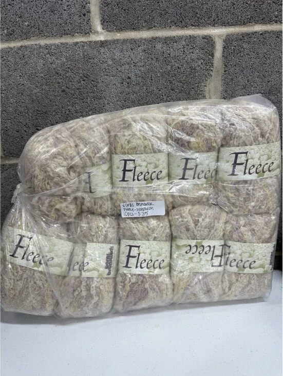 Yarns Brunswick Fleece Wool/Nylon 10 Skein Lot